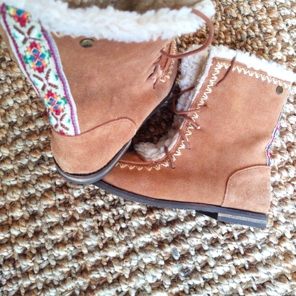 New! The Sak SouthWest-Print Leather Boots Size: 8